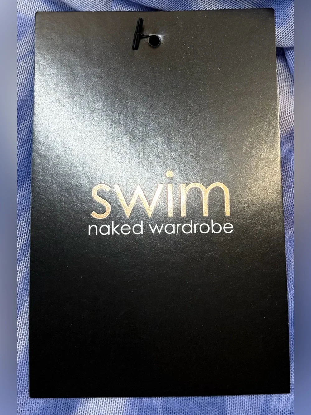NWT Naked Wardrobe Blue Marble Sheer Swim Cover-Up Dress, Sizes S & XL
